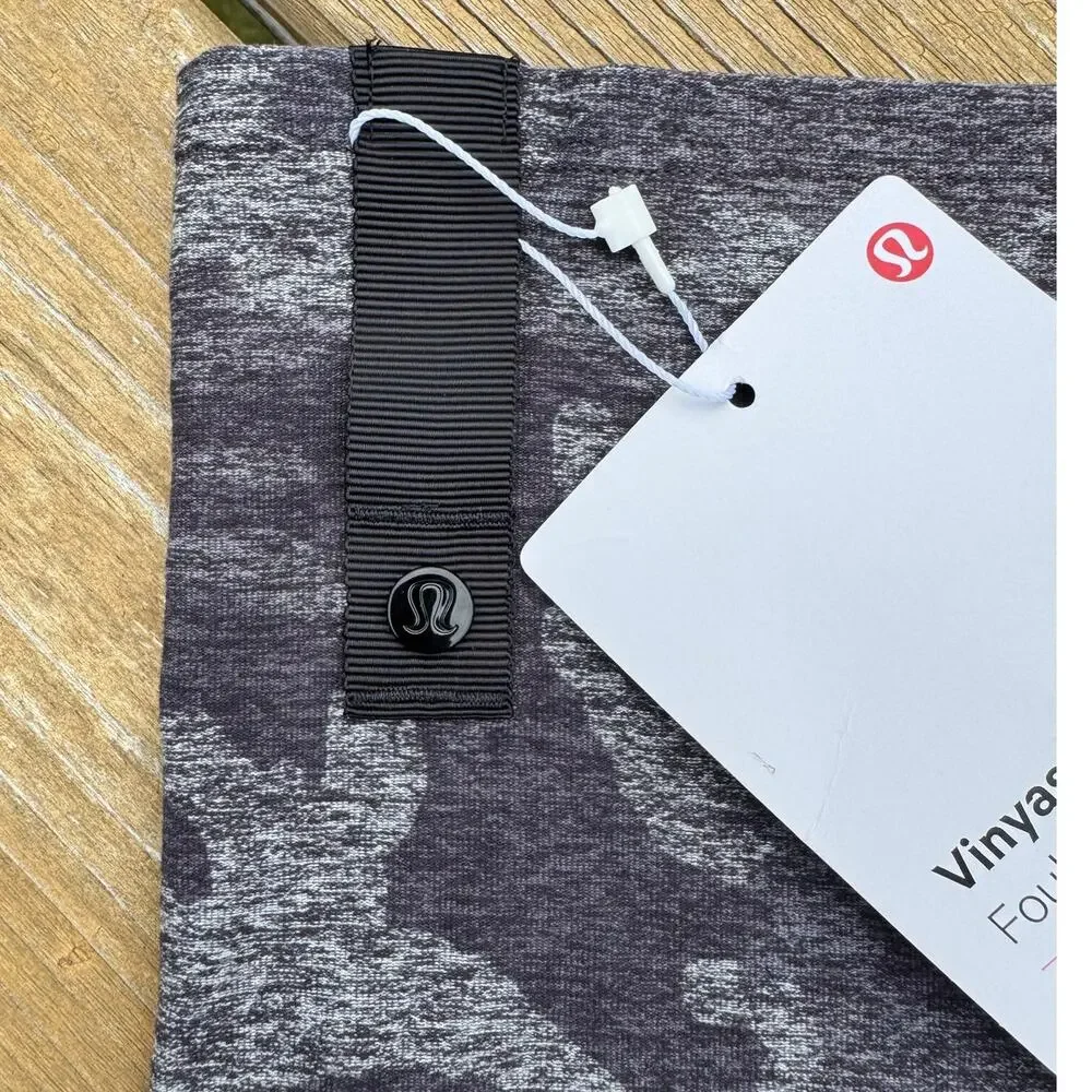 NWT Lululemon Vinyasa Scarf *Rulu Incognito Camo Heathered Gray Black